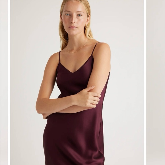 Quince 100% Washable Silk Slip Dress - Picture 5 of 10